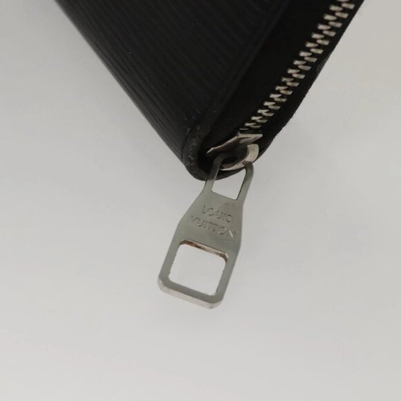 LOUIS VUITTON Epi Zippy Organizer Long Wallet Black M63852 LV Auth - Picture 5 of 16
